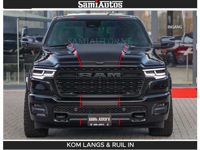 Dodge RAM PICKUP LIMITED 2026 5.7 V8 HEMI | MAXIMAAL UITGERUST | DUBBELE CABINE | 5 PERSOONS | DC | Allernieuwste Limited uitvoering - volledig uitgerust met alle opties, inclusief MWK en normale laadbak Voorraad nr 3806