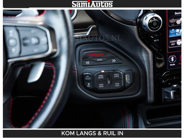 Dodge RAM PICKUP TRX 6.2 V8 HELLCAT | ANVIL SPECIAL ORIGINAL COLOR | CARBON | RODE STIKSELS | BOM VOL | CREW CAB DUBBELE CABINE | 5 PERSOONS |