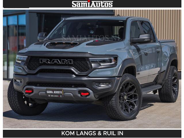 Dodge RAM PICKUP TRX 6.2 V8 HELLCAT | ANVIL SPECIAL ORIGINAL COLOR | CARBON | RODE STIKSELS | BOM VOL | CREW CAB DUBBELE CABINE | 5 PERSOONS |