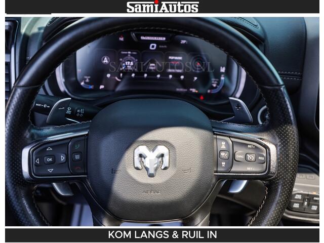 Dodge RAM PICKUP GT TRX PACK BEAST | 5.7 V8 HEMI | WIDE BODY | LUCHTVERING | MEGA DIK | DC | DUBBLE CABINE | 5 PERSOONS | CREW CAB | GRIJS KENTEKEN | TRAIN HORN | EERSTE EIGENAAR | ORIGINEEL NEDERLANDSE AUTO | WIDE BODY | De specialist in Amerikaanse pick-ups in Nederland en Europa.