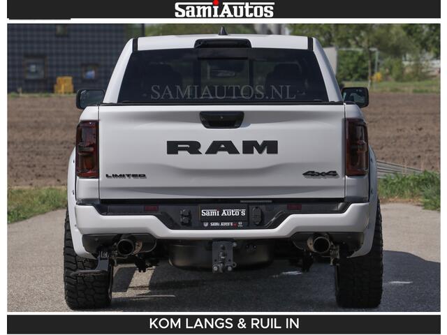 Dodge RAM PICKUP LIMITED H.O 540 PK 706Nm | Massage + Full Option | De Meest Luxe en Volle Pick-Up in zijn Klasse | Comfortabele Dubbele Cabine met Royale 5 Zitplaatsen | BPM vrij | Nu Leverbaar uit Voorraad | Voorraad Nr 2336 - 7700 | De specialist in Amerikaanse pick-ups in Nederland en Europa.
