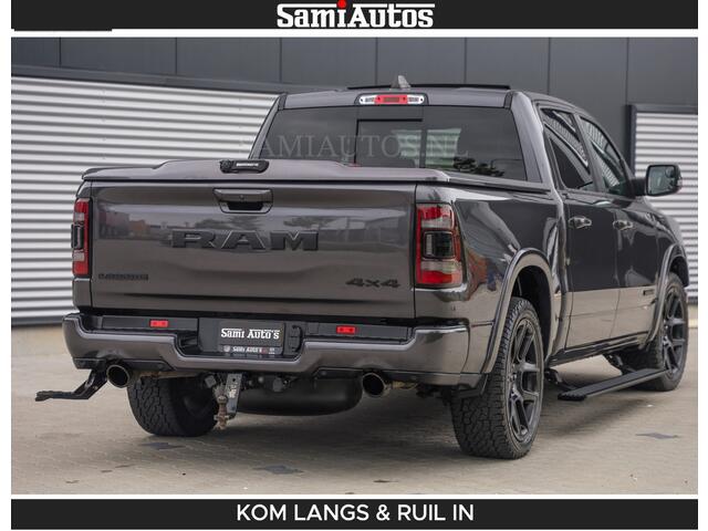 Dodge RAM PICKUP SPORT LARAMIE 5.7 V8 HEMI | LUCHTVERING | 2023 | PANODAK | GROOTSCHERM | DC | TOP KLEUR GRANITE | CREW CAB | DUBBELE CABINE | 5 PERSOONS |