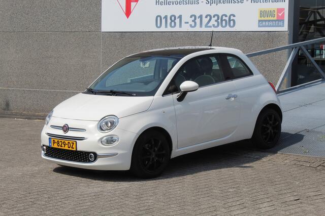 Fiat 500 0.9 TwinAir Lounge Panoramadak/Airco/Parkeersensoren/Uconnect/Virtual cockpit/LED koplampen/Multifunctioneel stuurwiel/Spraakbediening/Bluetooth/15'' Lichtmetalen velgen.