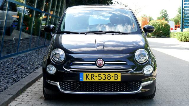 Fiat 500 0.9 TwinAir Turbo Dualogic Lounge PANORAMADAK + CRUISE + AIRCO + SCHAKELFLIPPERS + CHROOMPAKKET + KLEURENSCHERM MULTIMEDIA + LED DRL + MF-STUURWIEL + CV OP AFSTAND + PARKSENSOREN + 15" LM-VELGEN!!