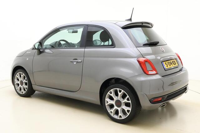 Fiat 500 1.0 Hybrid Sport Climate control | Panoramadak | Lichtmetalen velgen | Parkeersensoren | Navigatie via Appl Carplay | DAB Radio | Sportief | Weinig kilometers