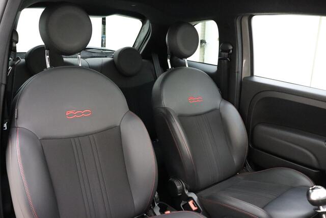 Fiat 500 1.0 Hybrid Sport Climate control | Panoramadak | Lichtmetalen velgen | Parkeersensoren | Navigatie via Appl Carplay | DAB Radio | Sportief | Weinig kilometers