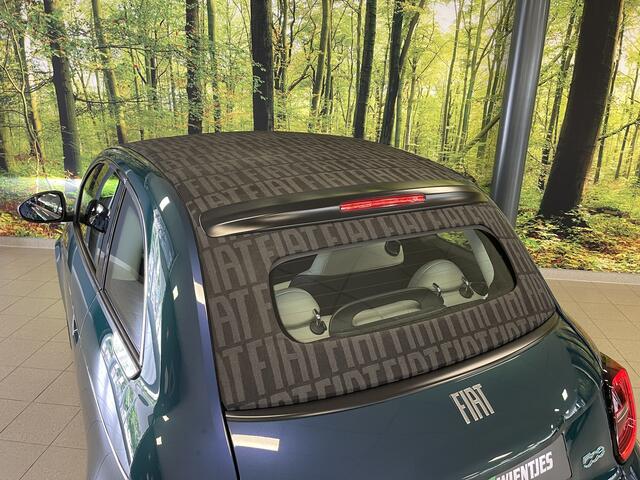 Fiat 500 La Prima 42 kWh Cabrio | Adaptive Cruise Control | Achteruitrijcamera | Keyless Go/Entry | Stoelverwarming | Dodehoek Detector | Apple Carplay/Android Auto | Lane Assist | Parkeersensoren | Draadloze Telefoonlader