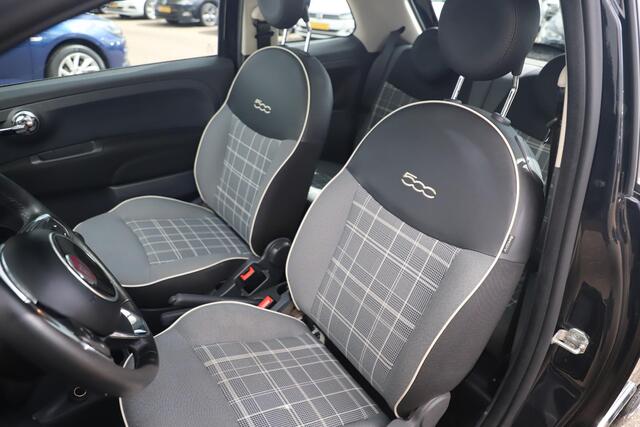 Fiat 500 1.2 Lounge Panoramadak 16 inch LMV Navigatie Clima Cruise Control Half Leder