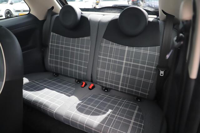 Fiat 500 1.2 Lounge Panoramadak 16 inch LMV Navigatie Clima Cruise Control Half Leder