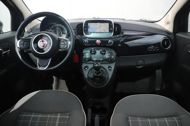Fiat 500 1.2 Lounge Panoramadak 16 inch LMV Navigatie Clima Cruise Control Half Leder