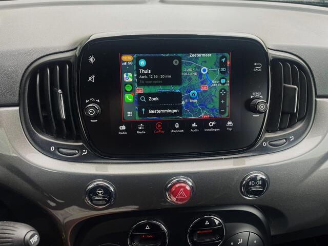 Fiat 500 1.0 Hybrid, Groot navigatie scherm, Parkeersensoren, Climate controle, cruise control