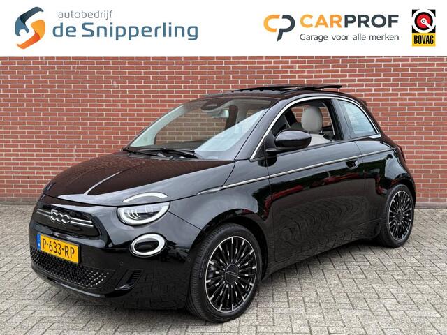 Fiat 500 LA PRIMA 42 KWH SCHUIF/KANTEL NAVI CLIMA CAMERA PDC STOELV