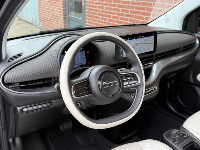 Fiat 500 LA PRIMA 42 KWH SCHUIF/KANTEL NAVI CLIMA CAMERA PDC STOELV