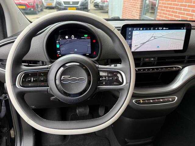 Fiat 500 LA PRIMA 42 KWH SCHUIF/KANTEL NAVI CLIMA CAMERA PDC STOELV