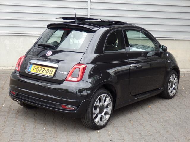 Fiat 500 Hybrid | Sport | elektr. Glazen schuifdak | Apple carpl. / Andr.