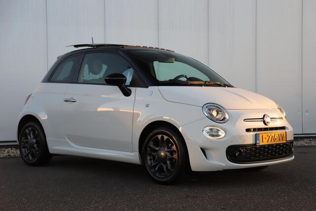 Fiat 500 1.0 Hybrid Hey Google Schuifdak 15 inch LMV Half Leder Carplay Navigatie Airco Cruise Control