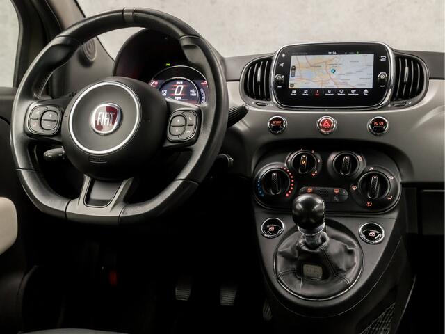 Fiat 500 0.9 TwinAir Turbo Sport 105Pk (MAT GROEN, VIRTUAL COCKPIT, APPLE CARPLAY, GROOT NAVI, LEDER, ZWART HEMEL, CRUISE, PARKEERSENSOREN, GETINT GLAS, NIEUWE APK, NIEUWSTAAT)