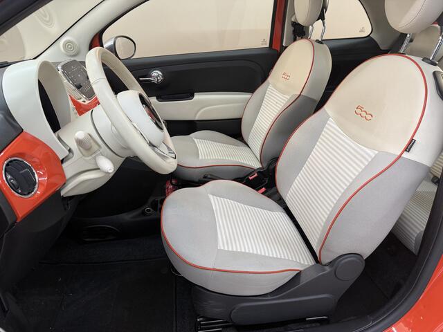 Fiat 500 1.2 anniversario, 70Pk, 2018, 1ste eigenaar, Airco, Navigatie, Cruise control, Bluetooth audio, Digitale teller, Parkeersensoren,