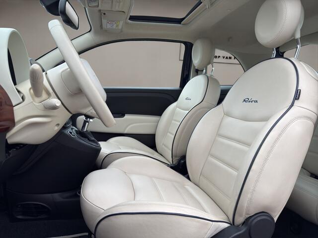 Fiat 500 0.9 TwinAir T Riva 2017 BLAUW | Schuifdak | Display | Benzine