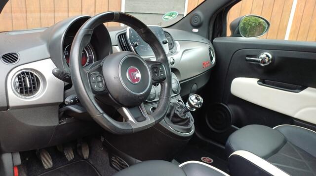 Fiat 500 0.9 TwinAir T Sport, Stoere auto, Bluetooth, Lederen bekleding,