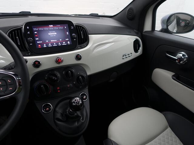 Fiat 500 1.0 Hybrid Dolcevita- Panoramadak, Two Tone, Carplay, Android Auto, Design Interieur