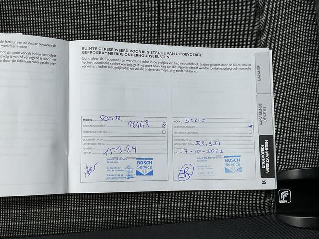 Fiat 500 Icon 42 kWh SOH 93% Carplay Cruise Clima Led Digitaal NL-Auto Voll.Onderhouden!