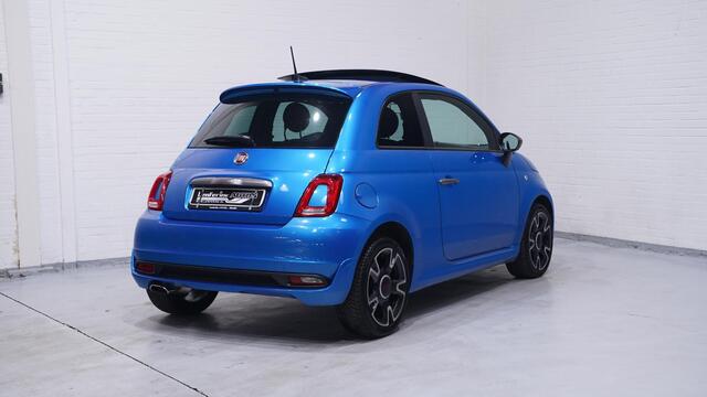 Fiat 500 1.2 Lounge panodak private-glas PDC-A climate-controle DAB Navigatie apple carplay bleutooth telefoon 16"-lmv