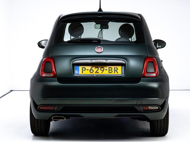 Fiat 500 1.0 Hybrid Sport Verde Portofino | 1/2 Leder/stof | Panodak | Led+ | Uconnect | Airco, Lederen MF stuurwiel, PDC achter, 16" velgen
