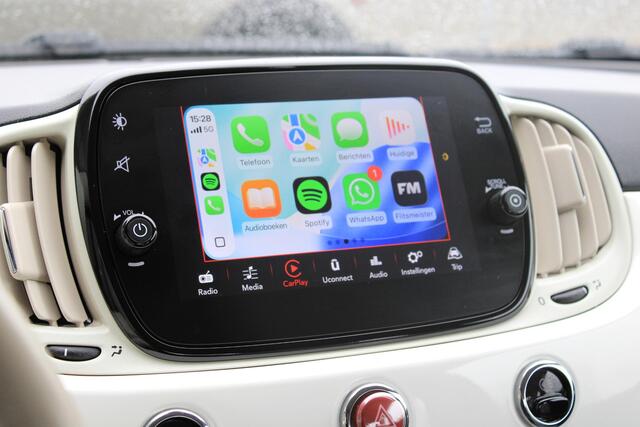 Fiat 500 1.2 Automaat Cruisecontrol | Carplay | Airco | Lichtmetalen Velgen | Superleuke Nette Auto!