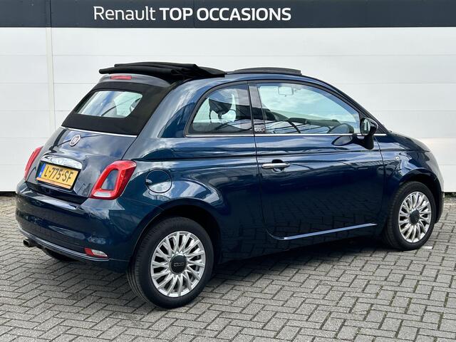 Fiat 500 Cabrio 1.2 Lounge | Carplay | Historie | 15' Velgen | Cruise Control | Parkeersensoren Achter