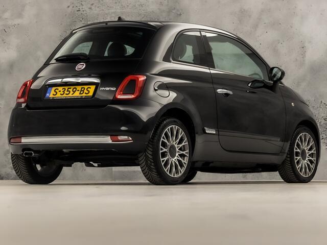 Fiat 500 1.0 Hybrid Launch Sport (PANORAMADAK, VIRTUAL COCKPIT, APPLE CARPLAY, GROOT NAVI, LEDER, CLIMATE, SPORTSTOELEN, ZWART HEMEL, PARKEERSENSOREN, LM VELGEN, NIEUWSTAAT)