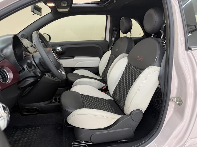 Fiat 500 0.9 TwinAir Turbo Star, 85Pk, 2019, Open panoramadak, Climate control, Parkeersensoren, parelmoer lak, 4 seizoenen banden, Bluetooth audio,