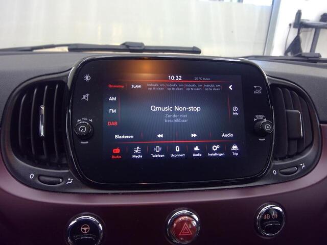 Fiat 500 1.0 Hybrid Star Panoramadak Half Leer Cruise control Parkeersensoren Dealeronderhouden