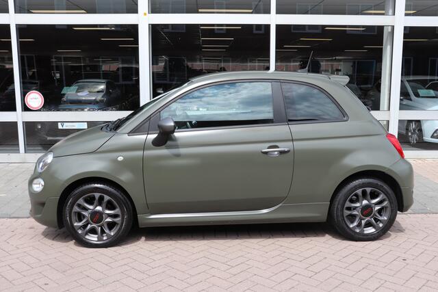 Fiat 500 S 1.2 Automaat. Speciale originele matte kleur, navigatie, unieke auto!