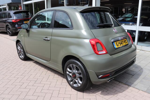 Fiat 500 S 1.2 Automaat. Speciale originele matte kleur, navigatie, unieke auto!