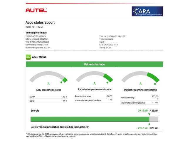 Fiat 500 La Prima 42 kWh / SOH 93% / Apple Carplay/Android Auto / Achteruitrijcamera / Adaptieve Cruise Control / Lichtmetalen Velgen 17" / Navigatie / 3-fase / Snelladen /
