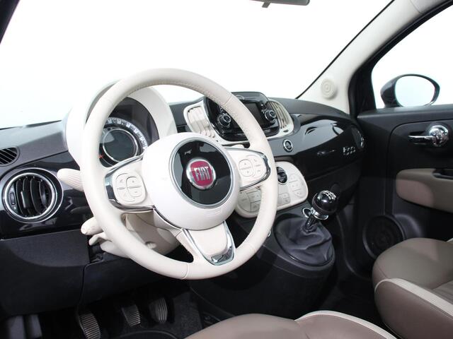 Fiat 500 1.2 Lounge Navigatie Leder Interieur Climate Control Panoramadak Parkeer sensoren