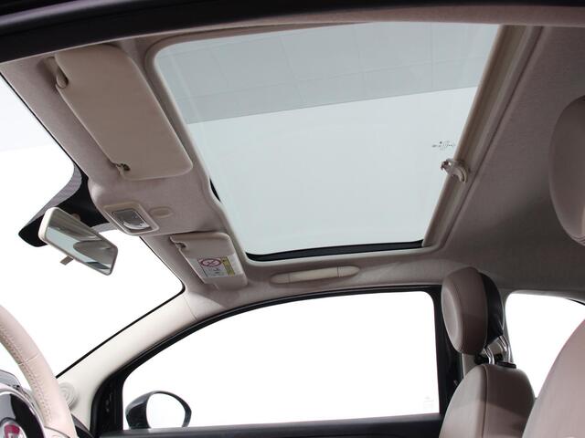 Fiat 500 1.2 Lounge Navigatie Leder Interieur Climate Control Panoramadak Parkeer sensoren
