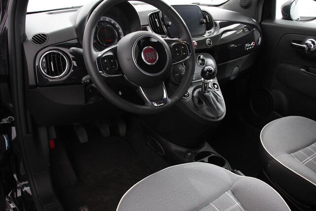 Fiat 500C 1.0 Hybrid Lounge Plus | Rood dak | Navigatie | d.m.v. Apple Carplay/Android Auto | Parkeersensor achter | Cruise Control