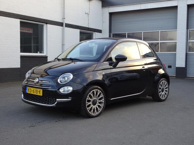 Fiat 500C 0.9 TwinAir Turbo Lounge Airco, navigatie, lederen bekleding, licht metalen velgen, cabrio dak, enz.