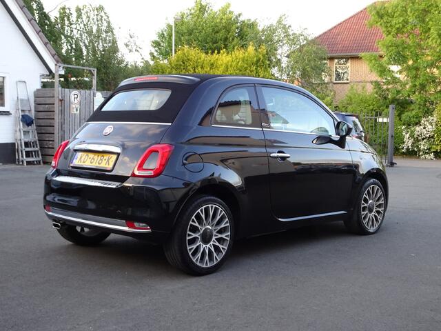 Fiat 500C 0.9 TwinAir Turbo Lounge Airco, navigatie, lederen bekleding, licht metalen velgen, cabrio dak, enz.