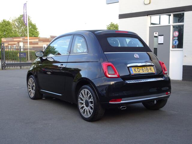 Fiat 500C 0.9 TwinAir Turbo Lounge Airco, navigatie, lederen bekleding, licht metalen velgen, cabrio dak, enz.