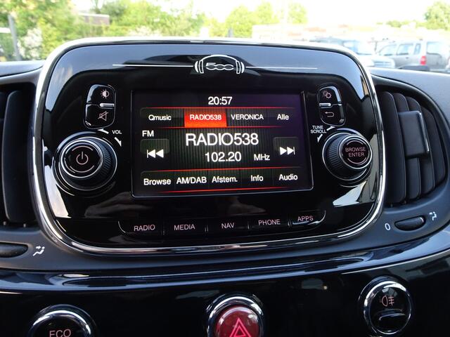 Fiat 500C 0.9 TwinAir Turbo Lounge Airco, navigatie, lederen bekleding, licht metalen velgen, cabrio dak, enz.