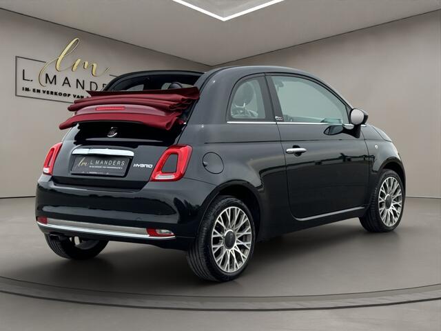 Fiat 500C 1.0 Hybrid Star 2021 ZWART | Cruise Control | Apple CarPlay