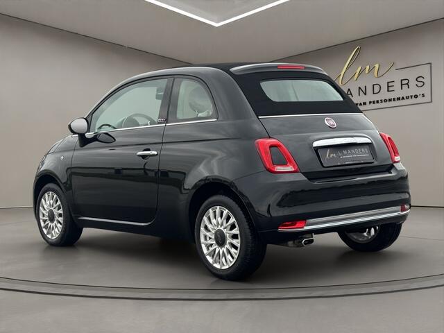 Fiat 500C 1.2 Lounge 2017 ZWART | Cabrio | Apple CarPlay | Benzine | PDC