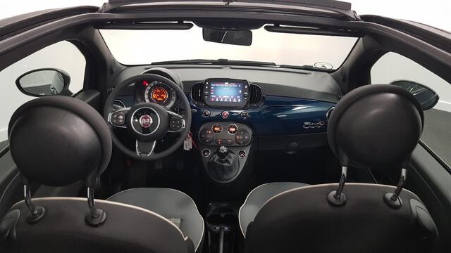 Fiat 500C 1.0 Hybrid Lounge Plus Navigatie Cruise Control Parkeer Sensoren Climate Control DAB Lichtmetalen Velgen