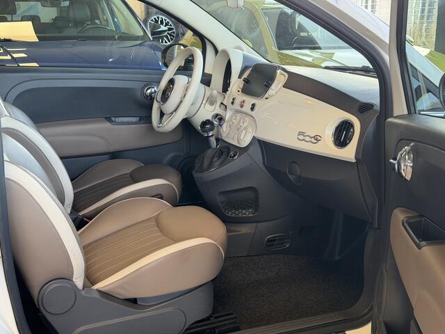 Fiat 500C 1.2 Lounge | Parelmoer | Cappuccino Leer | | Interesse, Proefrit? Bel of app met: 06-24 28 28 42
