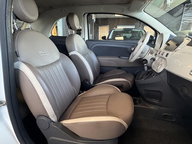 Fiat 500C 1.2 Lounge | Parelmoer | Cappuccino Leer | | Interesse, Proefrit? Bel of app met: 06-24 28 28 42