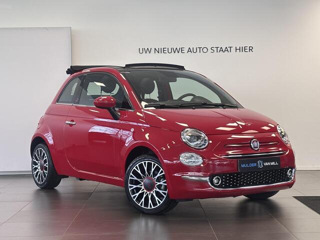 Fiat 500C Cabio RED 1.0 Hybrid 70pk | CLIMA | 16" LM-VELGEN | NAVI | DAB+ | APPLE CARPLAY / ANDROID AUTO | VOUWDAK ZWART
