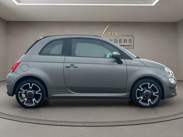 Fiat 500C 1.0 Hybrid Sport 2021 MAT GRIJS | Cabriolet | Leder | Grigio Opa